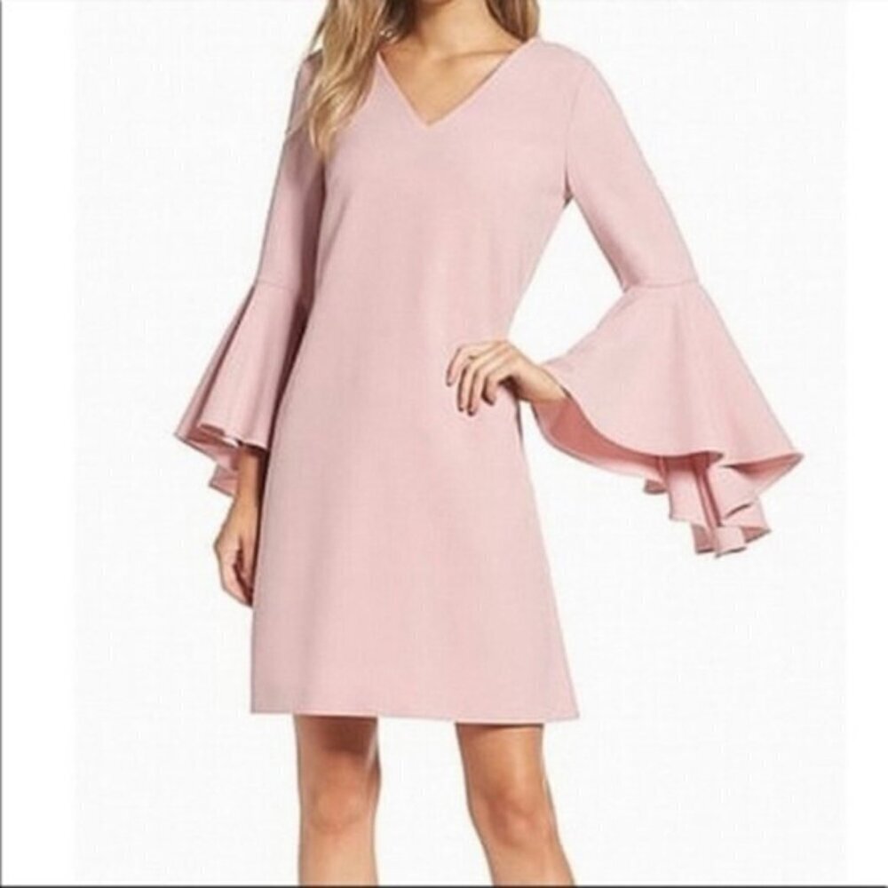 NWT Eliza J. Dramatic Bell Sleeve Shift Dress Women Size 2